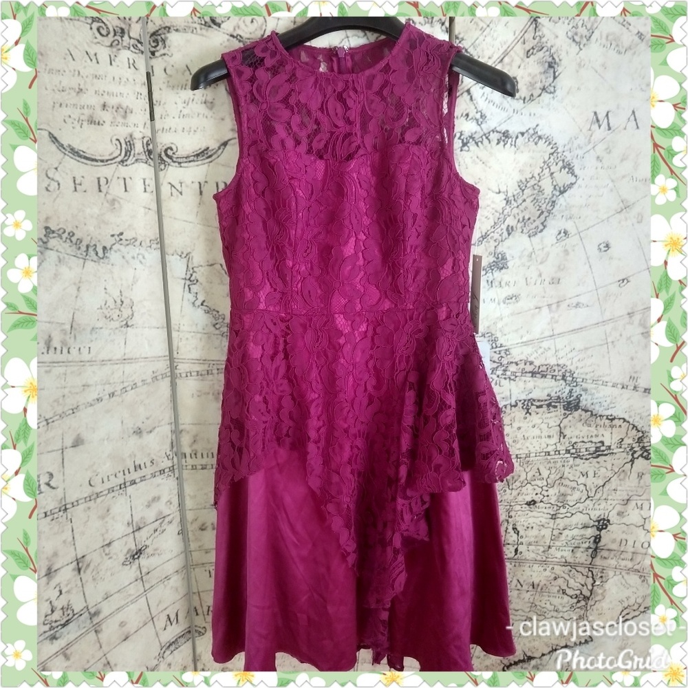 Eliza J. Overlay Lace Dress